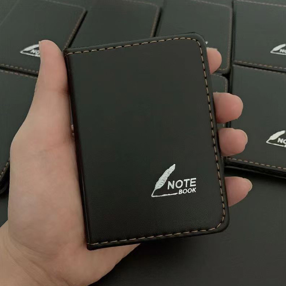 

1/5/10PCS 100Pages Mini Leather Pocket Notebook A7 Elastic Strap Diary Book Bussiness College Students Handwriting Sool Supply