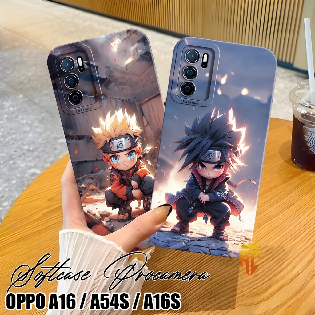 Casing Oppo A16 / Case Oppo A16S / Case Oppo A54S - Case Hp Oppo - Case kekinian - Case Naruto Sasuk
