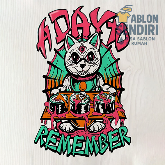 Sablon Gosok - ANIME - Siap Setrika - Sablon Desain Lengkap - Sesuai Gambar UN240