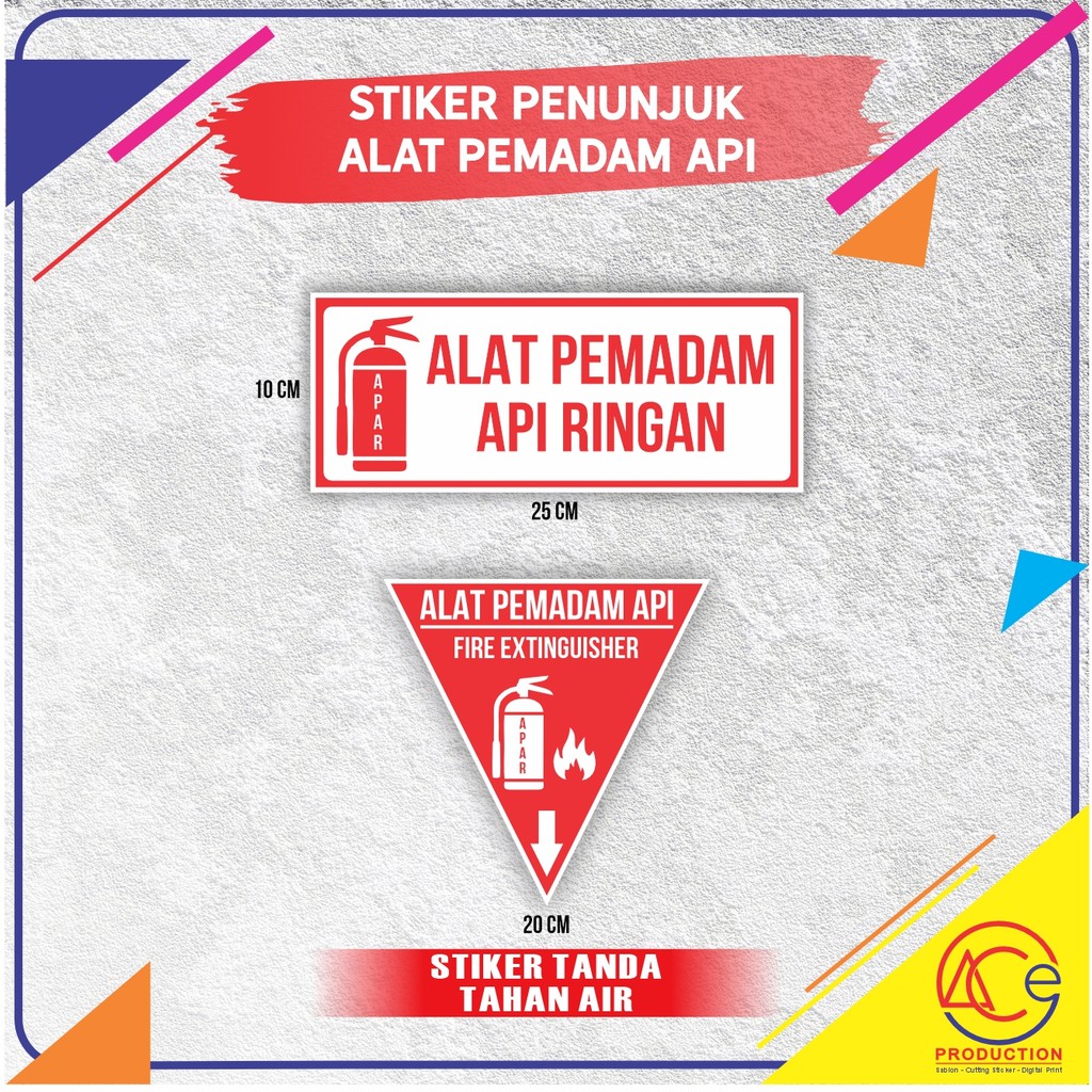

STIKER ALAT PEMADAM API APAR STICKER SIGN PENUNJUK APAR