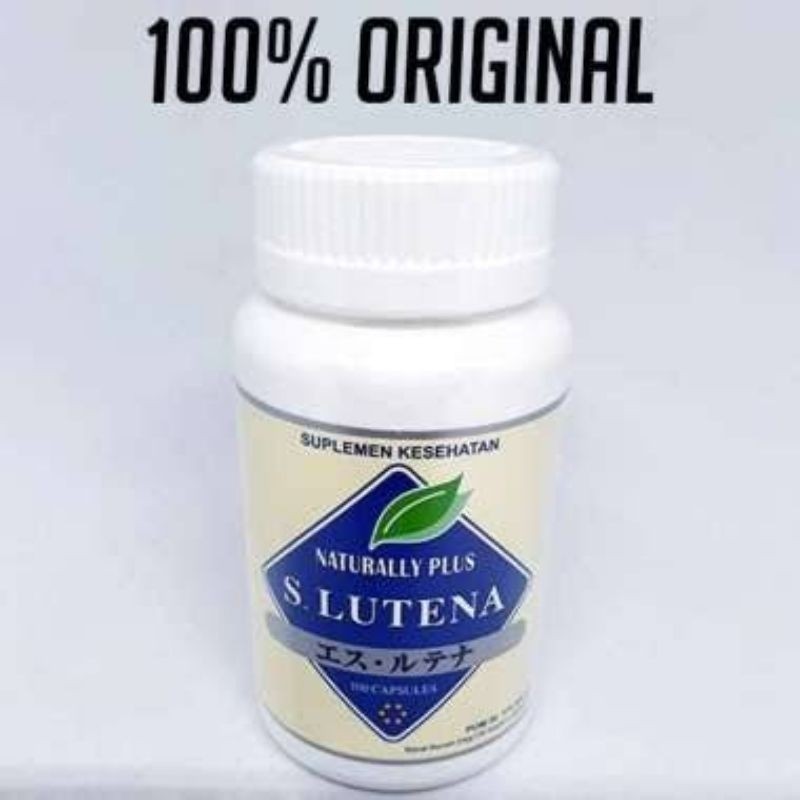 S Lutena Asli Original Supplement Kesehatan Mata - Slutena Naturally Plus Original Japan