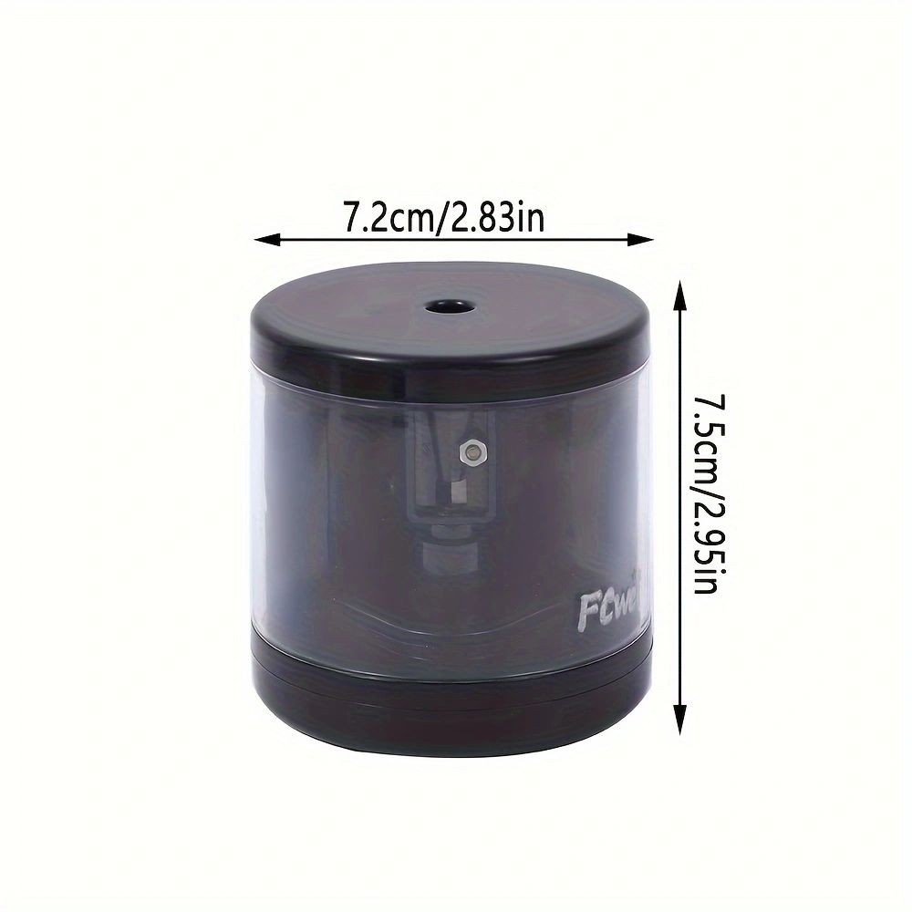 

1pc New Electric Pencil Sharpener, Plastic Automatic Pencil Sharpener,Equipped With 2 AA Batteries for Use (Excluding Batteries)