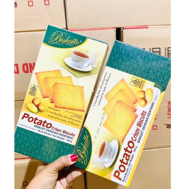 

New Biskotto Potato Crispy 160gr x 18 PcsPremium