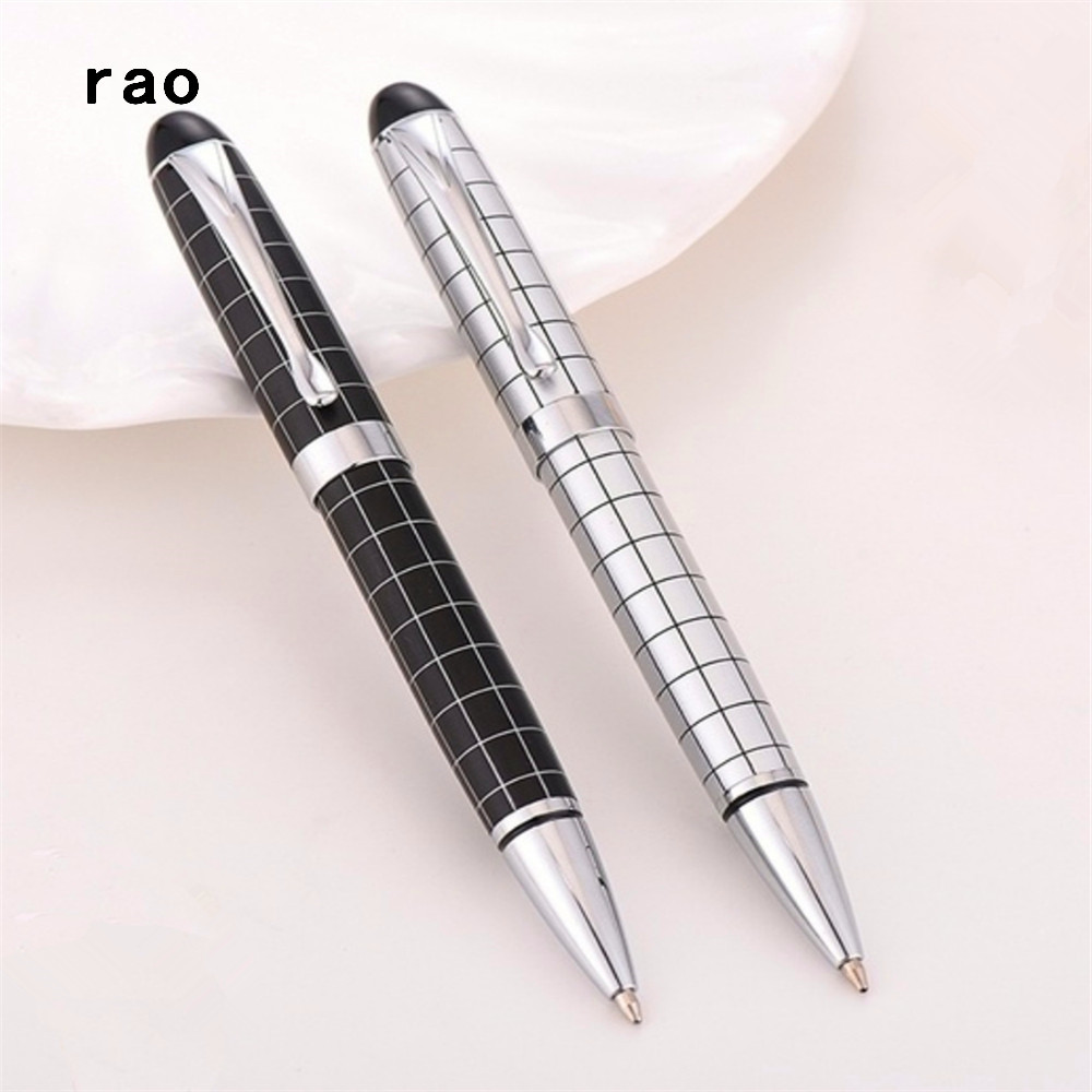 

Luxury quality Baoer 79 White Black line Student sool office stationery Medium nib Ballpoint Pen New
