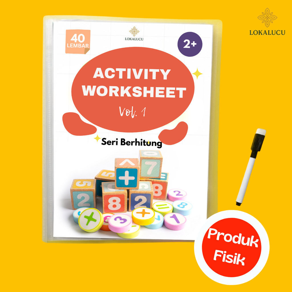 

[Whispers] Buku Edukasi Anak & Worksheet Mewarnai Aktivitas Belajar di Rumah Tema Buah dan Benda