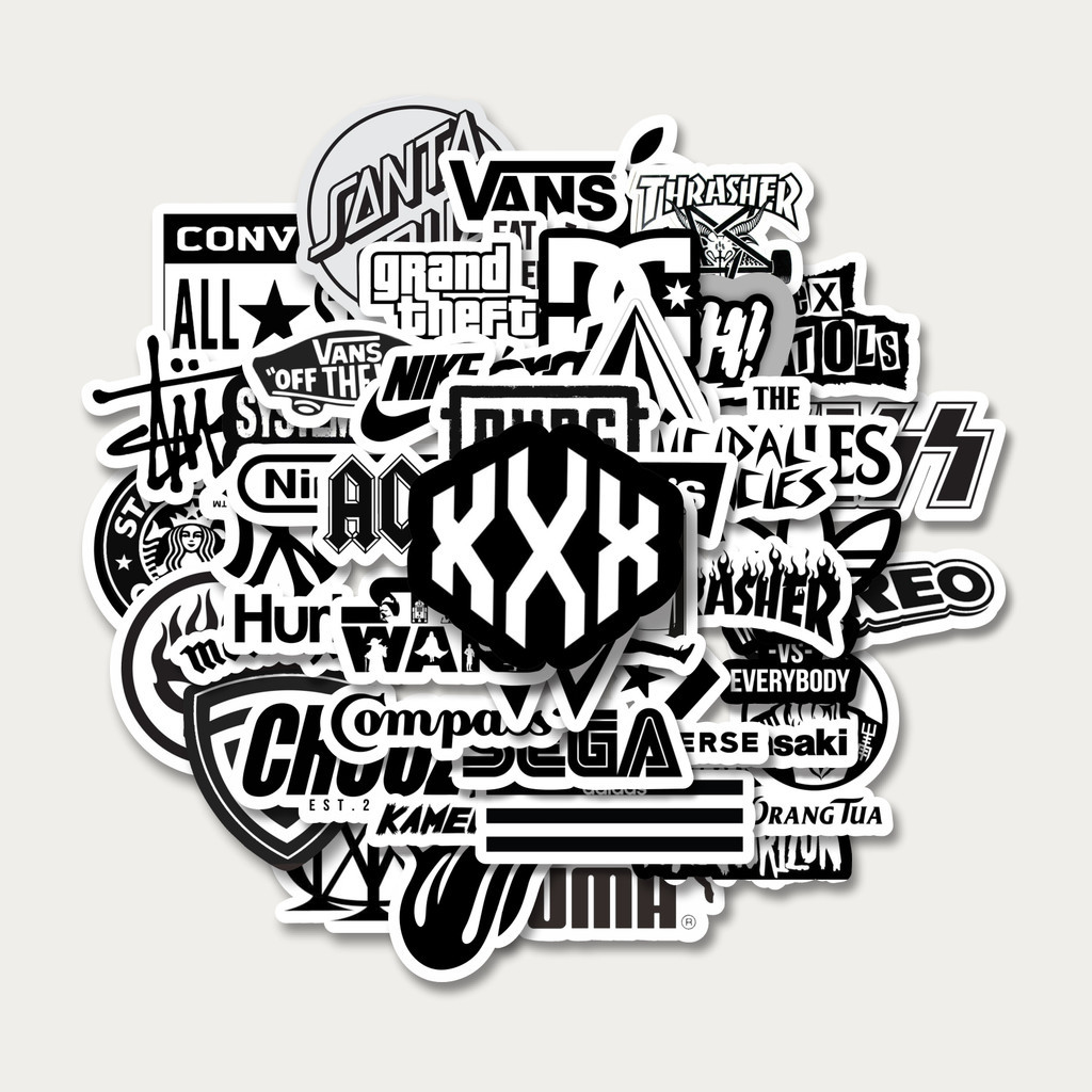 

Sticker Pack Stiker Random Aesthetic Black & White Versi 3 | Sticker TUMBLR | Stiker LAPTOP KOPER HELM