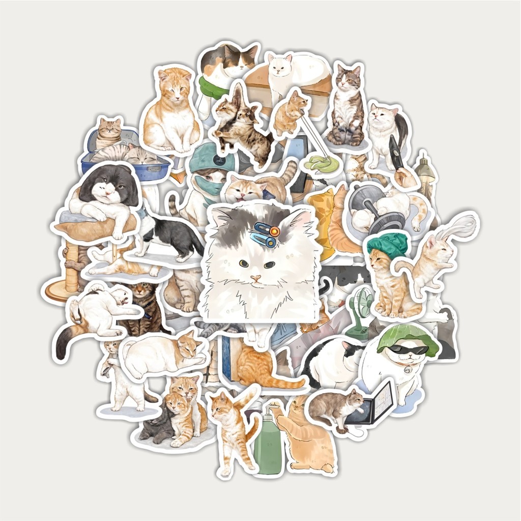 

Sticker Pack Stiker Hewan Funny Cat [Kucing Lucu] | Sticker TUMBLR | Stiker LAPTOP KOPER HELM