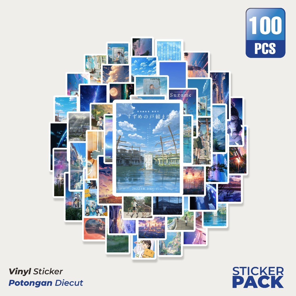 

MURAH 100 PCS Stiker Poster SZME Waterproof Aesthetic- Untuk Laptop, Motor, dan Helm - Paper Stationery Pack