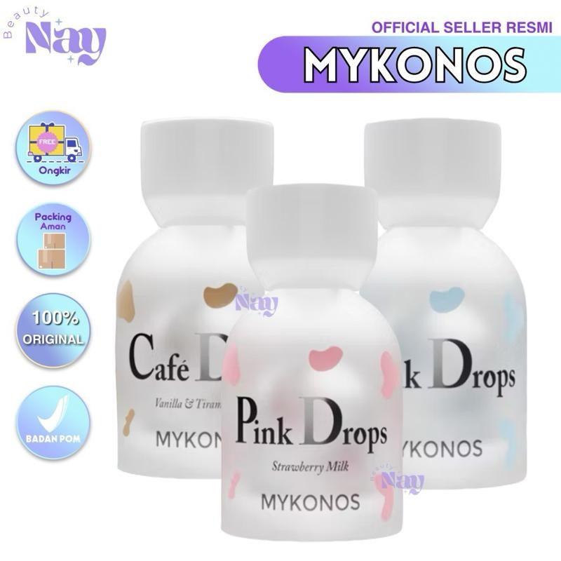 MYKONOS EXTRAIT DE PARFUM PINK DROPS CAFE DROPS MILK DROPS STRAWBERRY MILK VANILLA & TIRAMISU MILK E