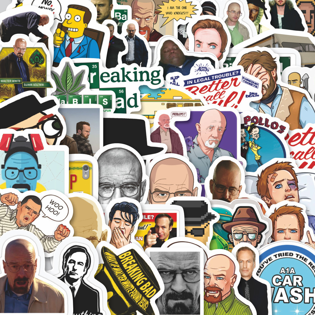 

Stiker Cutting Pack Kartun FIlm Breaking Bad Isi 100Pcs Series Aesthetic Lucu Keren Untuk Koper Bahan Vynil