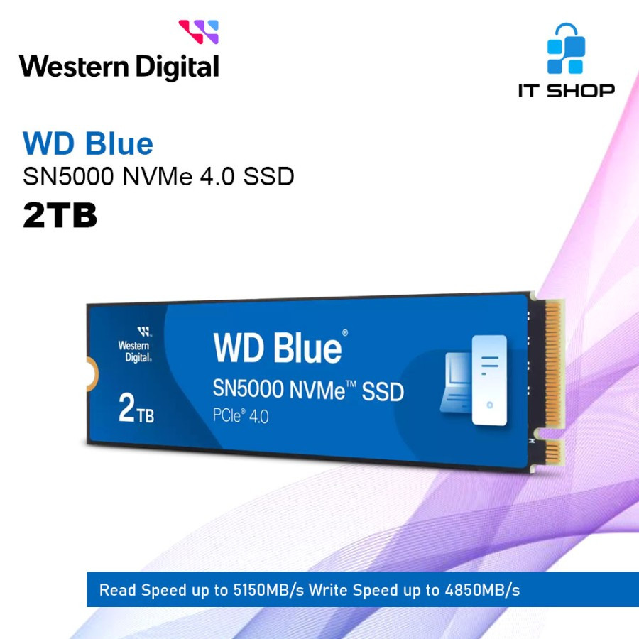 WD Blue SN5000 NVMe 4.0 SSD - 2TB