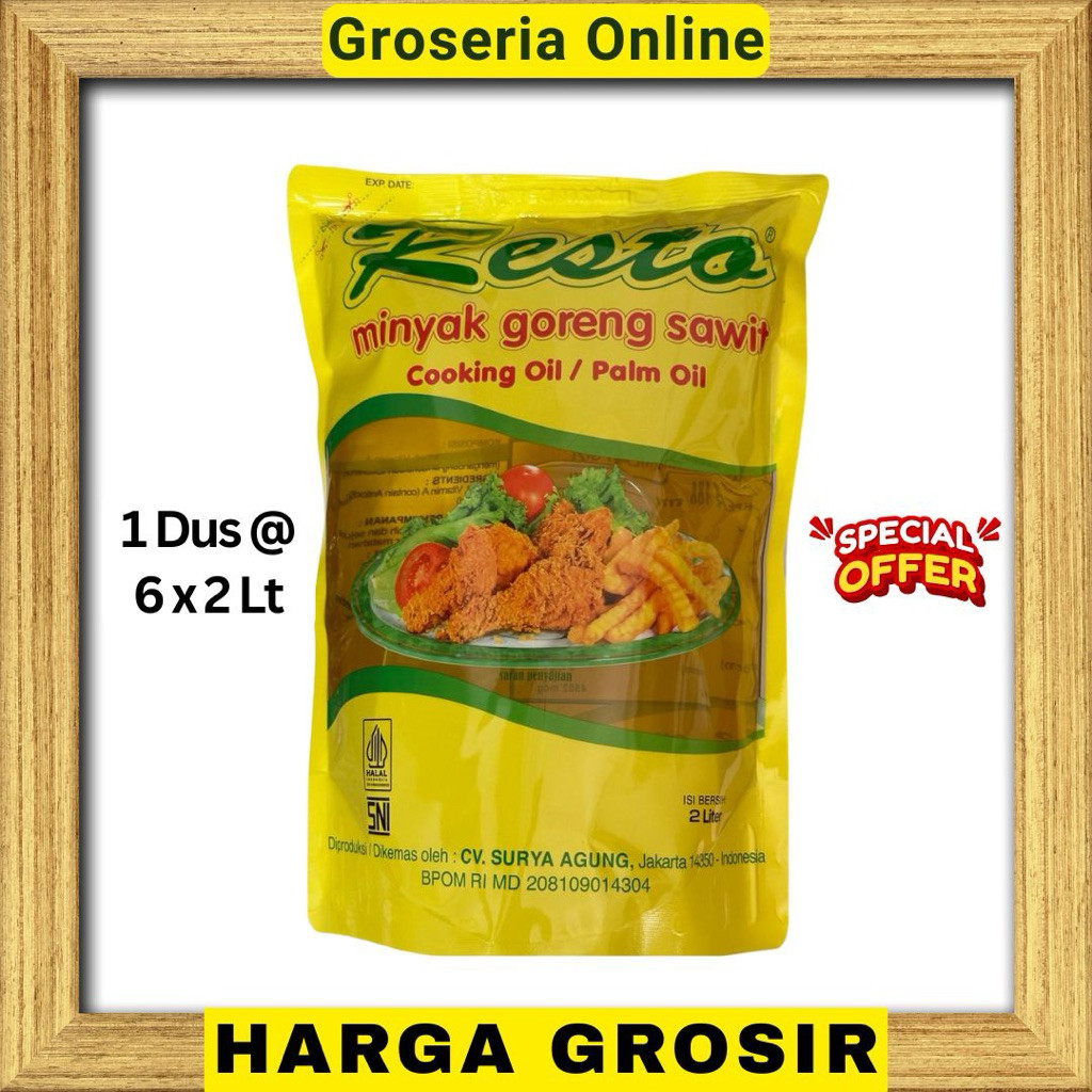 

New Harga Grosir Minyak Resto 2 Liter x 6 / DusPremium
