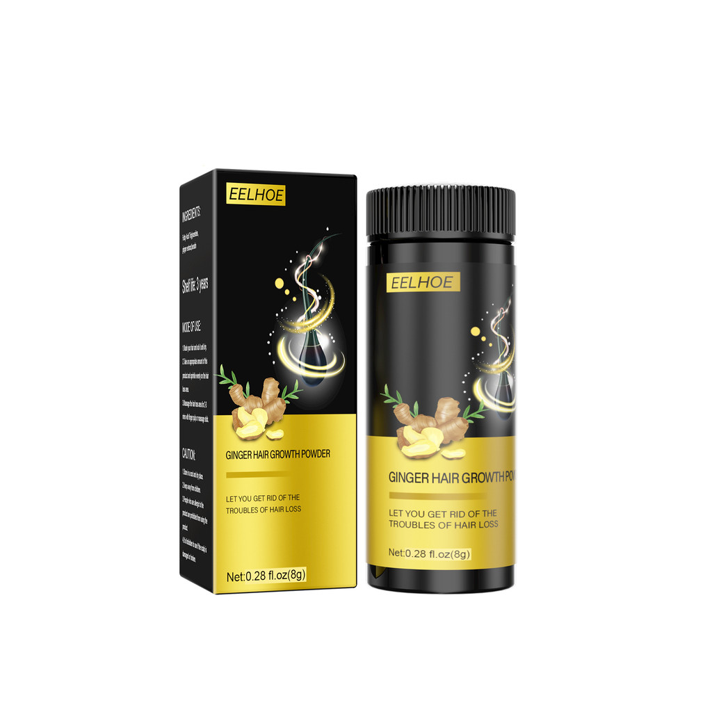 Bedak Rambut Melembapkan Rambut Bedak Rambut Padat Rambut Hitam Jahe Kuat EELHOE