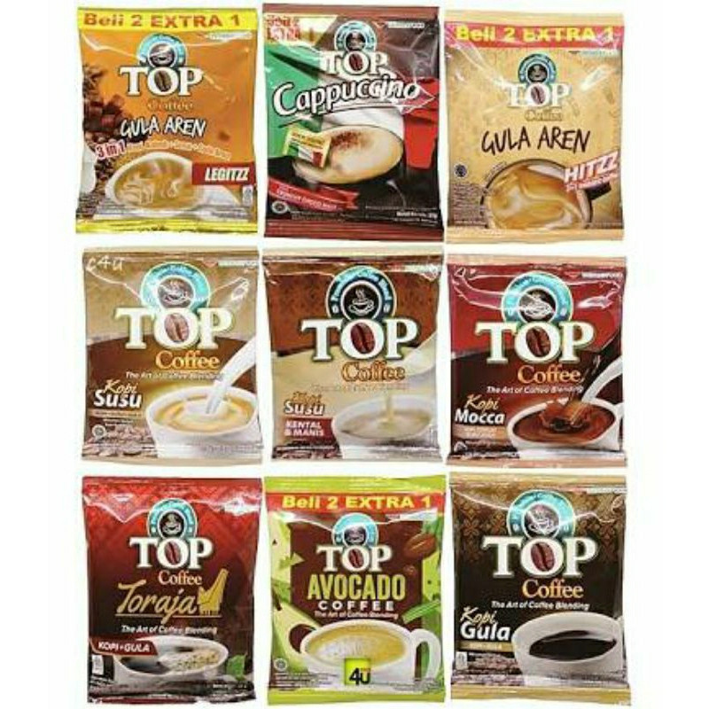 

UG Kopi Top Coffee Avocado Susu Gula Aren Toraja Susu 3in1 SKM Gula Aren Top Coffee Renceng/Sachet SG