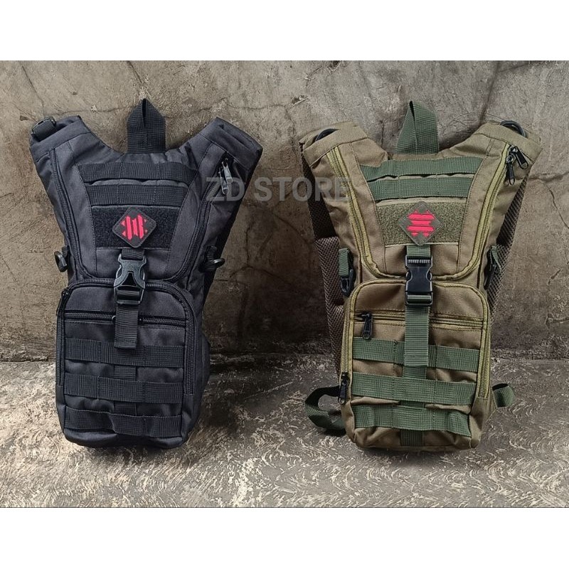 Tas Tactical Sepeda Kecil Hitam Dan Hijau/Ransel TACTICAL