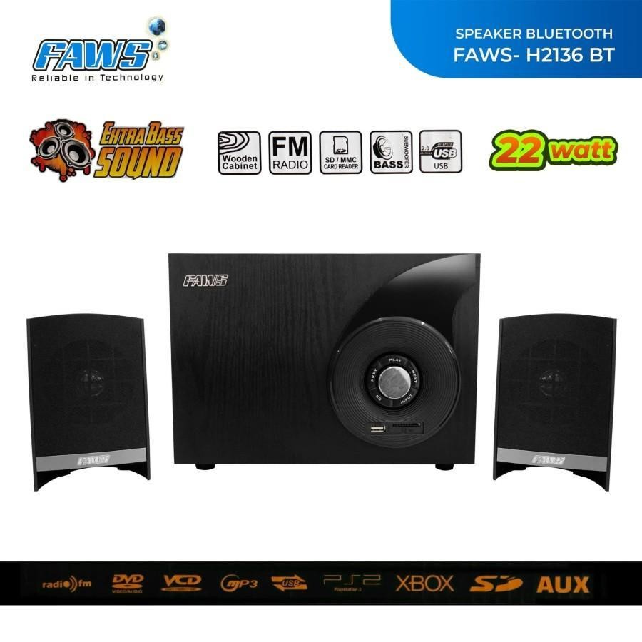 BLUETOOTH SPEAKER AKTIF MULTIMEDIA FAWS H2136 BT