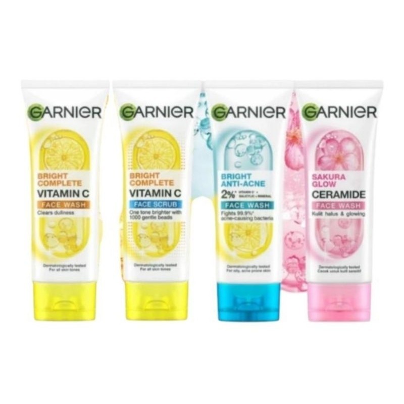 Garnier Facewash 100ml / Garnier Bright Complete / Garnier All Variant 100 ml