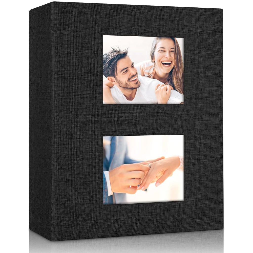 

Photo Album 4x6, Small Linen Cover Photo Albums holds 200 Pockets, Photo Albums Slip in for 4x6 Photos, Baby Photo albums Ideal