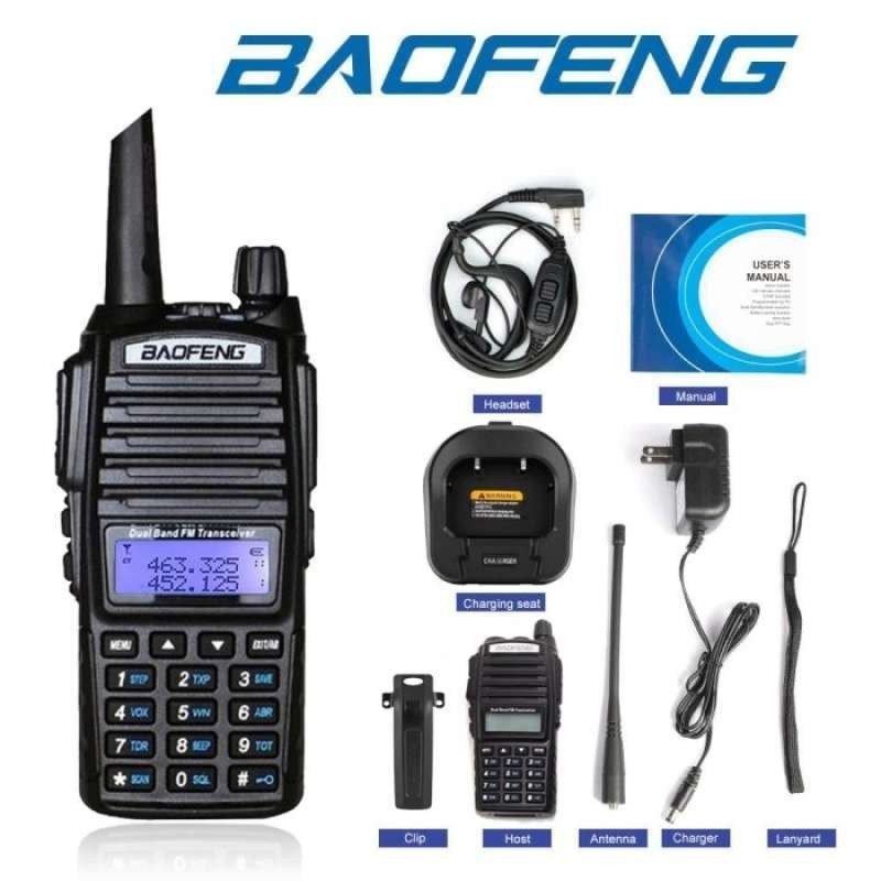 New [PROMO] BF UV82 PRO Ht uv 82 uv-82 8 WATT 5000 MAH dualband VHF UHF fmPremium
