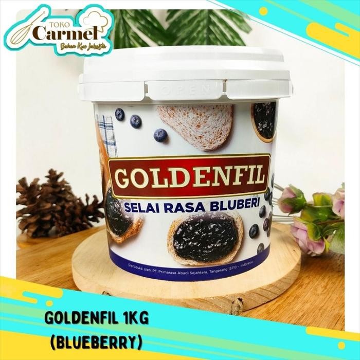 

JAKARTA - GOLDENFIL Selai Coklat Crunchy 1kg Aneka Rasa - Selai Tiramisu, Matcha Crunchy, Keju Chocolate Blueberry Green Tea - Blueberry Jam