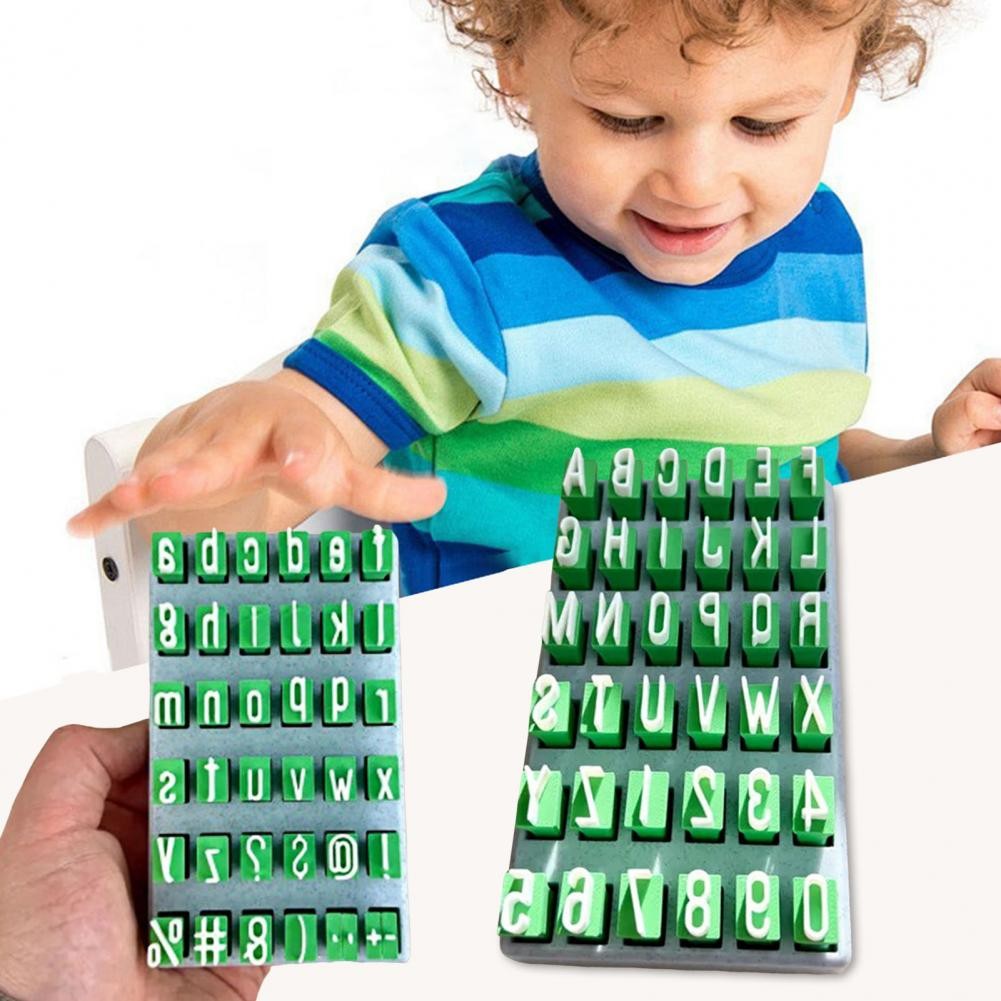 

1 Set Clay Pottery Alphabet Stamp Lowercase Letter Polymer Clay Silicone Stamp DIY Letter Number Symbol Mini Press Stamp