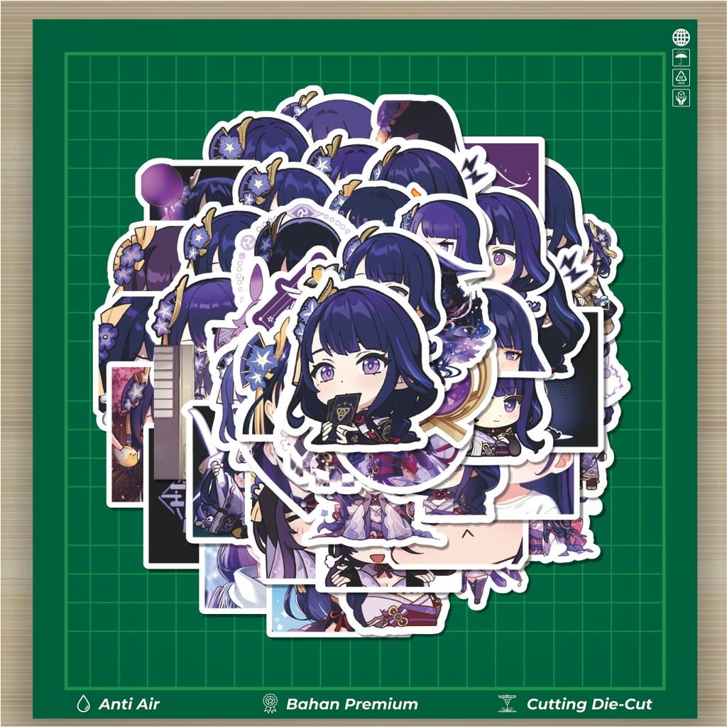 

HOT 50 PCS STIKER Stiker Genshin Impact Raiden Shogun 1 Stiker Fashion Cars Decal Dingin Kartu Album Custom Vinyl Anti Air- Sticker Aesthetic Buku Journal Koper Casing HP Tablet Laptop Helm Motor Botol Minum