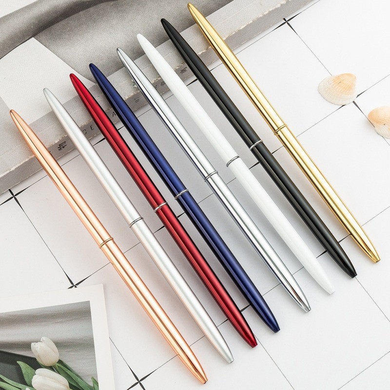 

Luxury Metal Ballpoint Pen Business Office Advertising Custom Gift Stationery Rose Gold Roller Ball Pen 1.0 Mm Refill Ink Black