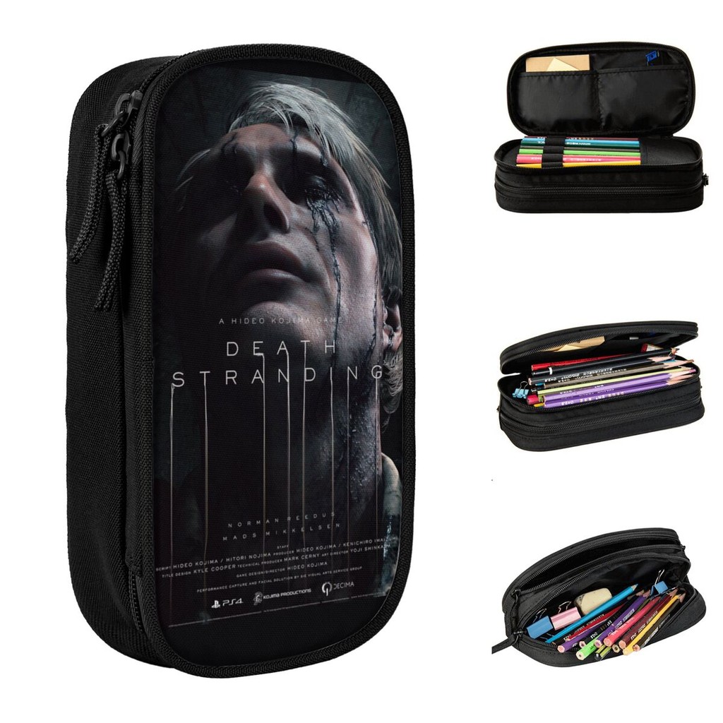 

Death Stranding Mads Mikkelsen Pencil Case Pencil Pouch Pen Holder for Student Big Capacity Bag School Supplies Gifts Stationery