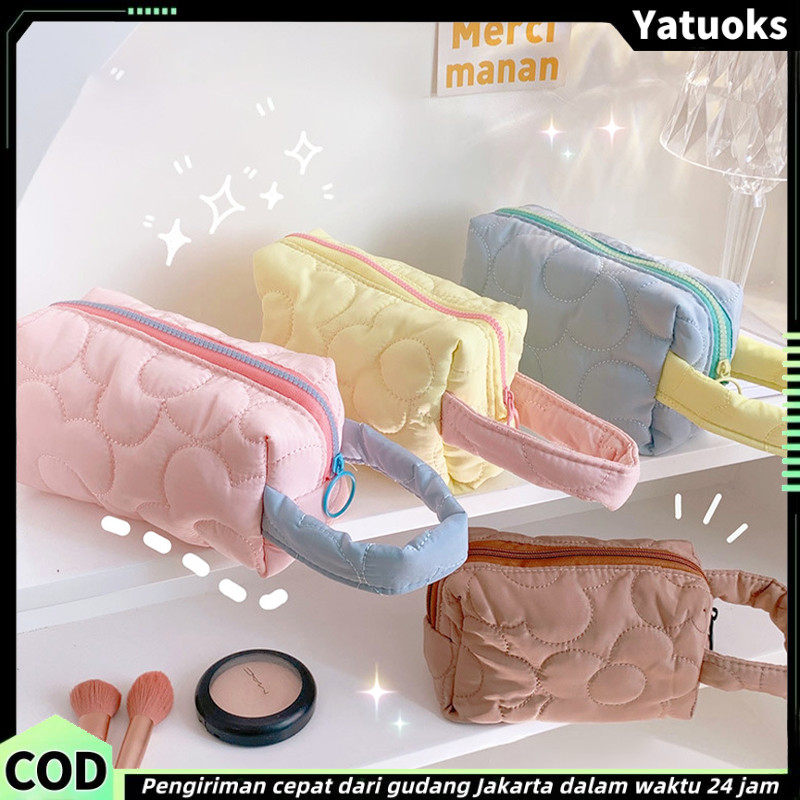 

Kotak Pensil Sleting Motif Bunga Flower Handle Pastel / Warna Pastel Tas Kosmetik Aesthetic / Tas Aksesoris Wanita Lucu Import