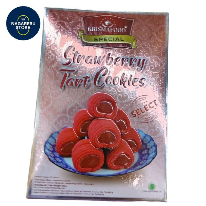 

Krisma food special strawberry tart cookies 160gr