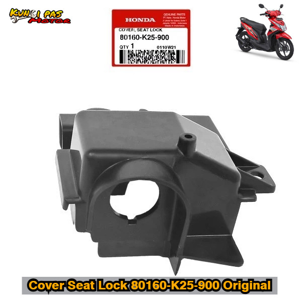 Cover Seat Lock Rumah Dudukan Kunci Jok Beat Fi K25-900 Stater Kasar 2012-2014 Original Kuncipas Mot