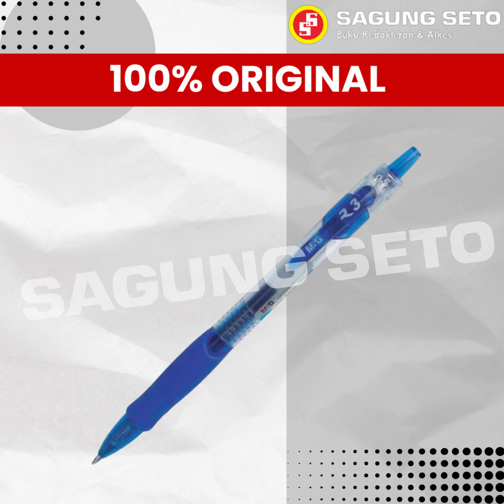

PEN R3 0.5 MM BLUE AGP02372 / PULPEN BIRU TINTA 0.5 MM / BALLPOINT