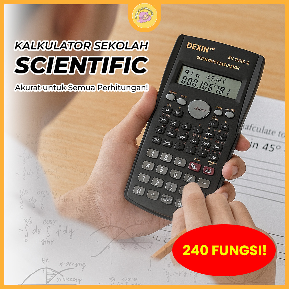 

MS Kalkulator Sekolah Scientific/Ilmiah Hitam KK-82MS-D