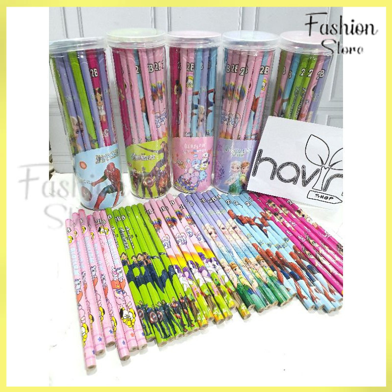 

FS PAKET 10pcs dan 50pcs Pensil motif MURAH PENSIL OBRAL