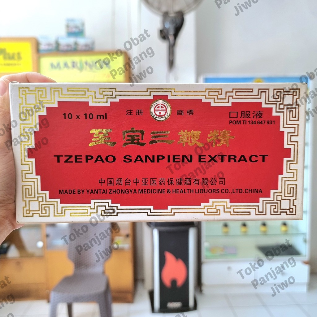 Tzepao Sanpien Extract SanPien Jing 10botol @10ml San Pian Jing SanPianJing - Obat Kesehatan Ginjal 