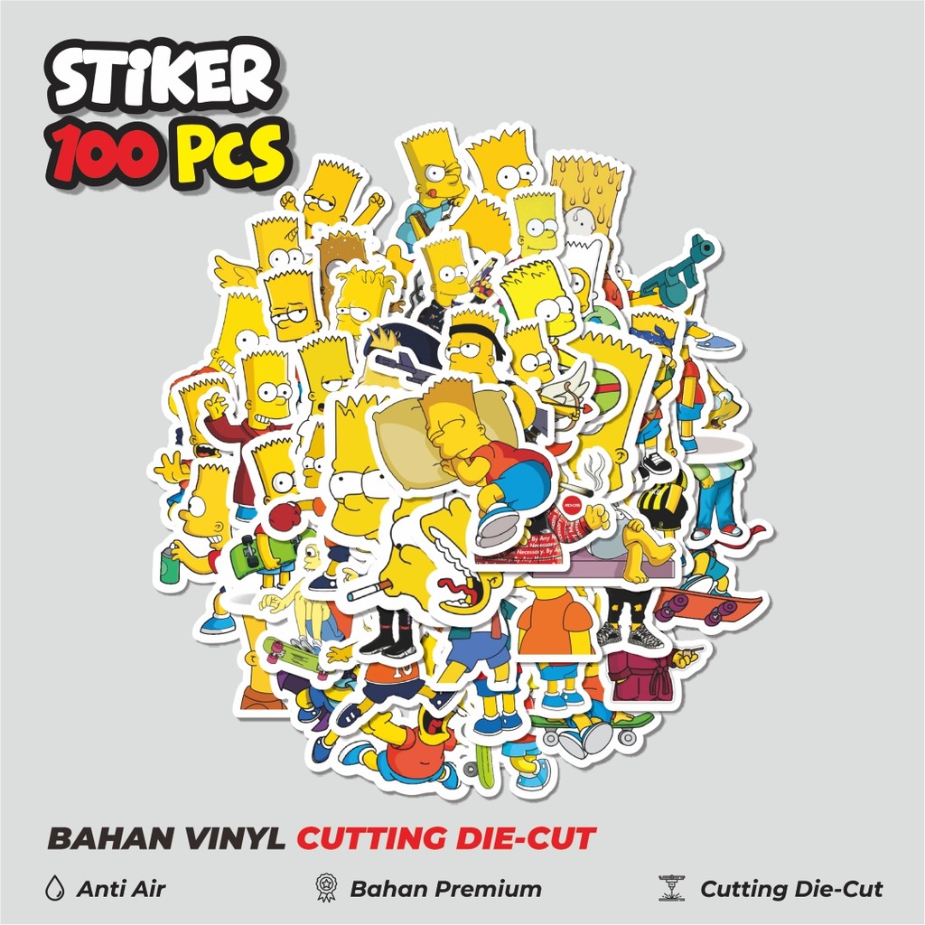 

Terbaru! 50 pcs Stiker The Simpson Series Homer 2 Dekorasi Lucu Kreatif untuk Notebook, Skateboard, HP