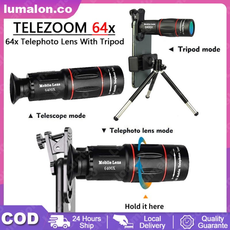 Lensa Apexel 64x Zoom Lensa Kamera HP Telephoto Apexel Original Zoom Telezoom Lensa Tele Zoom Apexel