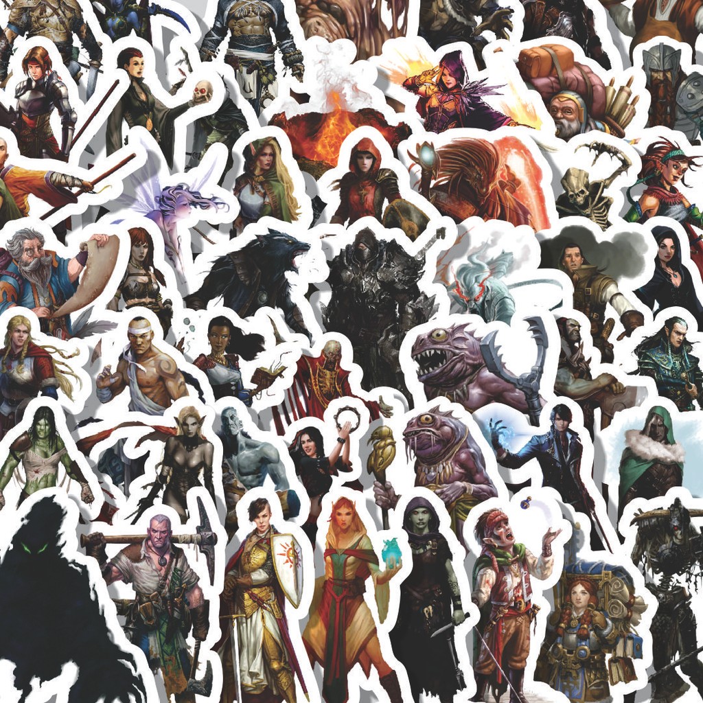 

Stiker Cutting Pack Stiker Dungeon And Dragons Series 5 Isi 100Pcs Series Aesthetic Lucu Keren Untuk Koper Bahan Vynil