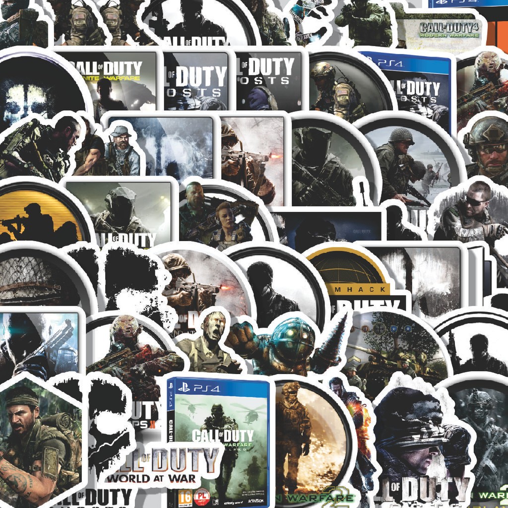 

Stiker Cutting Pack Stiker Call Of Duty Series Game 1 Isi 100Pcs Series Aesthetic Lucu Keren Untuk Koper Bahan Vynil