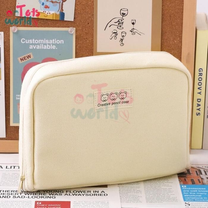 

Sale Totsworld Tempat Pensil Kreatif Canvas Oxford Kapasitas Besar 4 warna Multifungsi - Cream Tbk