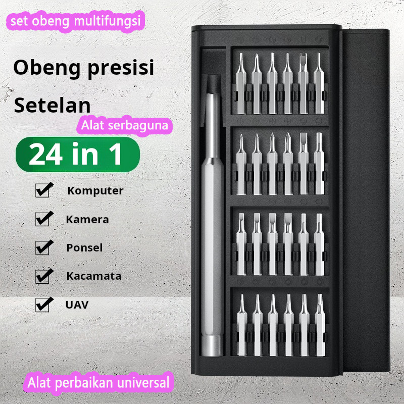 Set obeng, obeng heksagonal, segitiga, kombinasi kecil, alat multifungsi, pembongkaran laptop