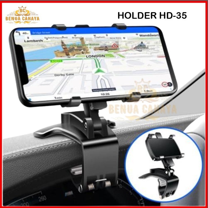 CAR HOLDER HD 35  DASHBOARD JEPIT HD35 / HOLDER MOBIL JEPIT KACA SPION HD-35