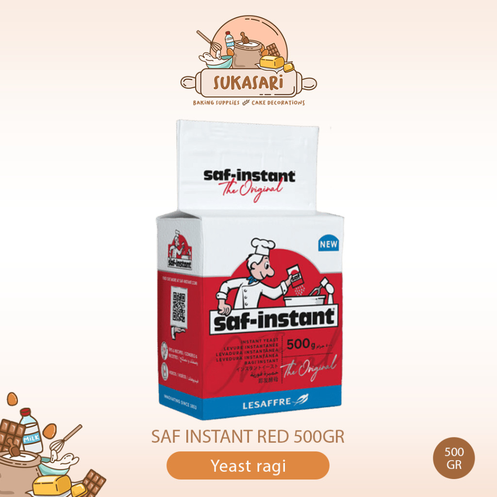 

SAF Instant Red 500gr Instant Yeast ragi instant