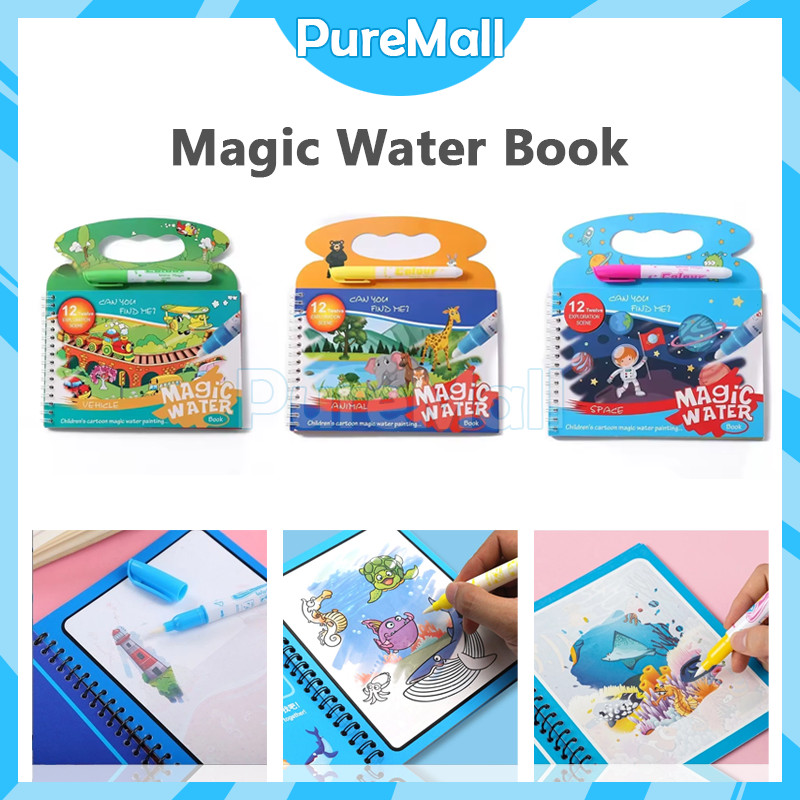 

Magic Water Book Buku Gambar Mewarnai Ajaib Magic
