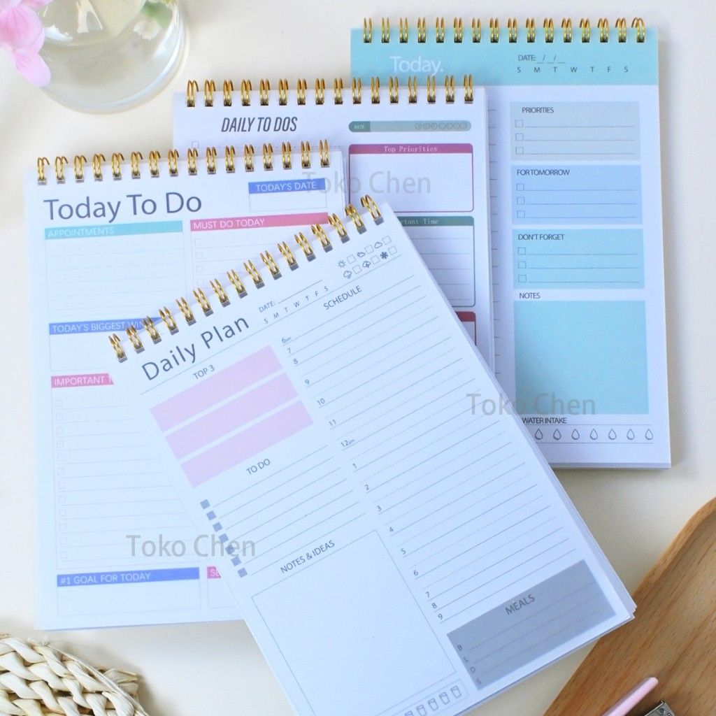 

Buku Planner Hardcover Daily Planner weekly Planer Notebook Agenda Tahunan