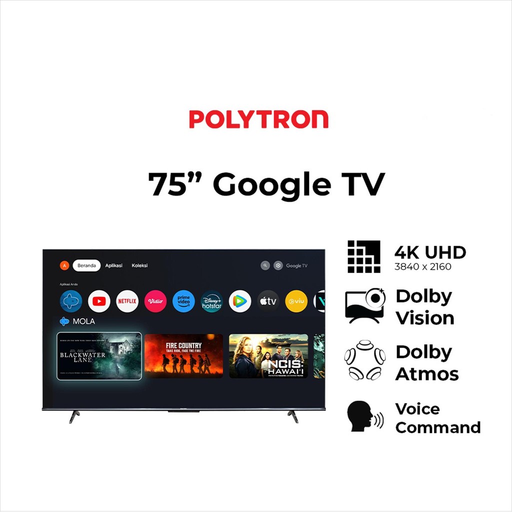 POLYTRON GOGLE TV 75 INCHI 4K PLD-75UG5959 - ULTRA HD