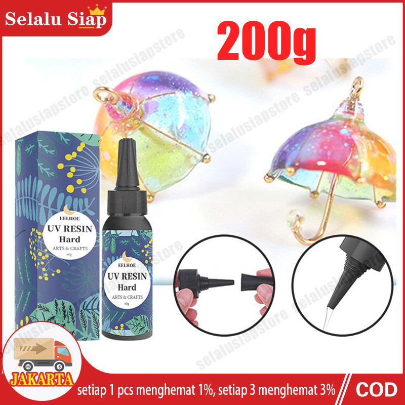 

200g Resin UV Bening/DIY Resin Clear/UV Resin Hard/Resin Ultraviolet Untuk Craft DIY