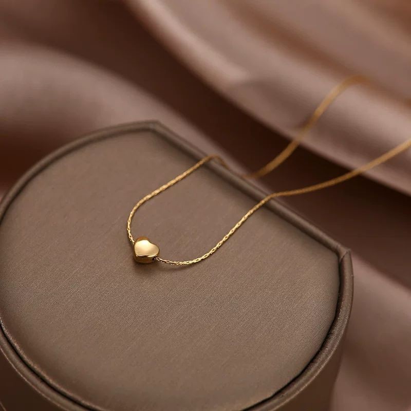 kalung titanium fashion korea love kecil