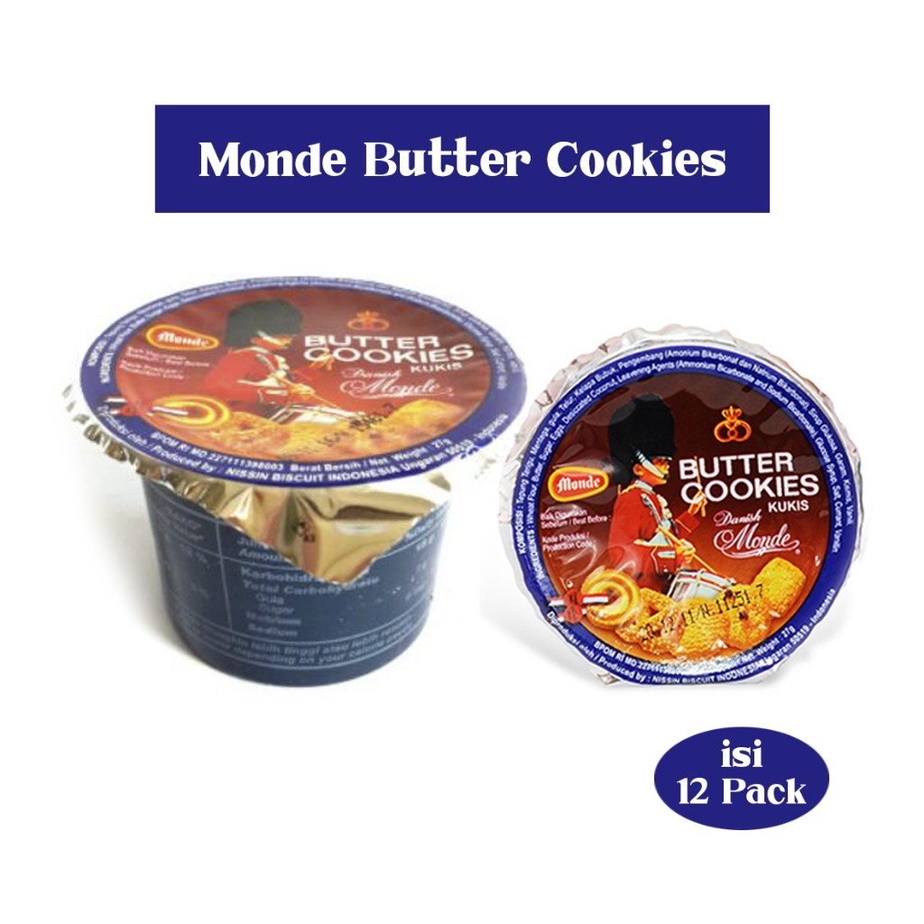 

Biskuit Monde Butter Cookies 12x27gr Renyah Manis