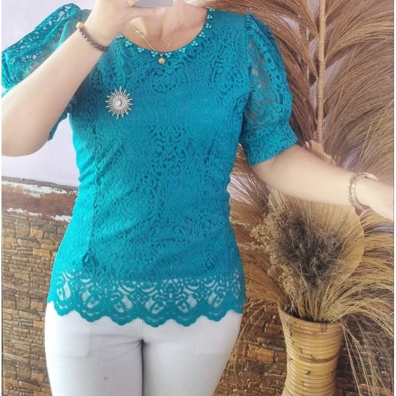NN Blus Renda Wanita - Kebaya Modern - Atasan Kartini Kutubaru by Miss zora